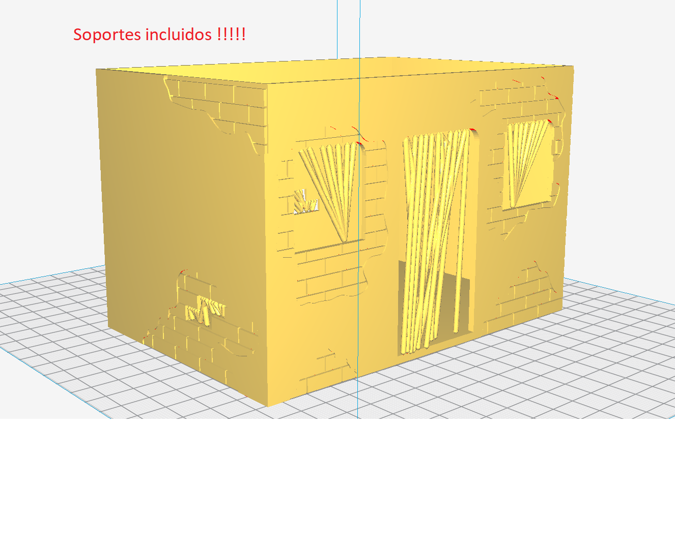 Archivo 3D CASA EGIPCIA 150*100*100 PARA PLAYMOBIL PORTAL DE BELÉN